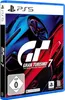 A product shot of the Gran Turismo 7 PS5 game case. Produktbild-Vorschau