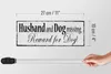 Holzschild Spruch 27x10cm Husband and Dog missing Reward Produktbild-Vorschau 6