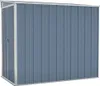 vidaXL Abri de jardin Gris 118x194x178 cm Acier galvanisé Voir les images du produit 1