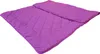 A purple quilted blanket or sleeping bag is laid out on a white background. Produktbild-Vorschau