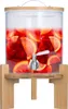 5L Luxus Getränkespender mit Zapfhahn aus Glas - XXL Produktbild-Vorschau 1