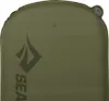 A top-down view of an olive green sleeping mat. Produktbild-Vorschau