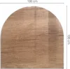 Natürliches Holzmuster – Glasbodenplatte für – Kaminofen – Produktbild-Vorschau 4