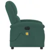 vidaXL Fauteuil de massage électrique vert foncé velours Voir les images du produit 11