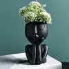 Kreative Vase in nordischer Charakterform, Sukkulenten, Produktbild-Vorschau 2