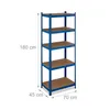 Relaxdays Schwerlastregal, HBT 180x70x45 cm, 500 kg, Stahl Produktbild-Vorschau 4