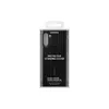 A black Samsung protective standing cover for a Galaxy Note 10/Note 10 5G is displayed in its packaging against a white background. Produktbild-Vorschau