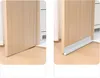 A split image showing a door bottom seal before and after installation. Náhled obrázku produktu