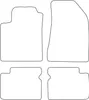 Sada velúrových rohoží vhodných pre Fiat Bravo II 2007-2014 Náhľad obrázku produktu 2