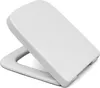A white toilet seat is shown from a diagonal angle against a white background. Produktbild-Vorschau