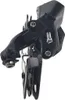 A close-up, side view of a black bicycle derailleur against a white background. Náhľad obrázku produktu