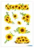 HERMA Sticker DECOR "Sonnenblumen" 3 Blatt à 9 Sticker Produktbild-Vorschau 3