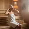 Saunahut aus Wollfilz (Naturweiß 1001) Saunamütze mit Produktbild-Vorschau 3