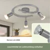 ZMH LED Deckenstrahler Schwenkbar GU10 Glänzendes Silber Produktbild-Vorschau 4