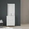 Mobile bagno a terra 65cm 2 ante, specchio con led bianco Anteprima dell’immagine prodotto 2