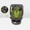 A child's car seat with a green insert for the harness. Podgląd zdjęcia produktu