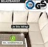 Poly-Rattan Eck Sitzgruppe ECO braun/beige Produktbild-Vorschau 8