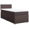 Boxspringbett mit Matratze Dunkelbraun 90x190 cm Stoff Produktbild-Vorschau 3