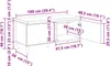 vidaXL Komoda Flurbank, Imitácia dreva dub, 100 x 38 x 46 Náhľad obrázku produktu 8