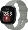 Strap-it Fitbit Versa 4 Silikon Armband Classic (Grau) - Produktbild-Vorschau 1