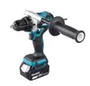 A cordless impact drill with a battery pack attached, shown against a white background. Produktbild-Vorschau