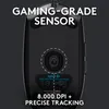 Logitech G203 LIGHTSYNC Gaming Maus schwarz 8000 DPI RGB 6 Produktbild-Vorschau 4