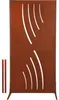Sichtschutzwand floraworld Wellen Corten 90 x 180 cm rost Produktbild-Vorschau 2