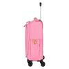 A pink children's trolley with a unicorn design, shown from the side. Anteprima dell’immagine prodotto