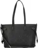 A black tote bag with embossed patterns. Produktbild-Vorschau