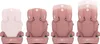 Four car seats are shown side-by-side, with the headrests of the last three progressively raised to demonstrate adjustability. Náhled obrázku produktu