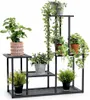 DanDiBo Scaffale per fiori da interno Metallo Nero 4 Anteprima dell’immagine prodotto 11