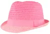 Knautschbarer Kinder-Sommerhut Trilby meliert von Hut Breiter in rosa