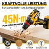 AIORBER Akkubohrschrauber Set 21V mit 2 Akkus, Bürstenloser Produktbild-Vorschau 4
