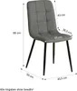 Homestyle4u Essgruppe mit 2 Stühlen Natur Esstisch 80x80 cm Produktbild-Vorschau 7