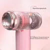 A cutaway view of a pink hairdryer showing internal components and features. Produktbild-Vorschau