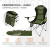 Hauki Campingstuhl faltbar, Khaki, Angelstuhl mit Produktbild-Vorschau 2