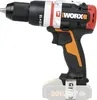 A cordless drill with a battery pack attached, shown against a white background. Produktbild-Vorschau