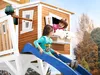 AXI Spielhaus Max mit Sandkasten & blauer Rutsche | Produktbild-Vorschau 7