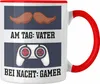 Trendation - Vater Gamer Tasse Geschenk Bei Nacht Produktbild-Vorschau 1