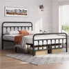 A bedroom scene with a metal bed frame. Produktbild-Vorschau