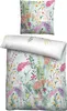 Biberna Seersucker Bettwäsche Sommerwiese aqua 155x220 cm + Produktbild-Vorschau 2