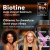 Comprimés de biotine 10 000 mcg avec zinc, sélénium et Voir les images du produit 2