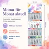 4 Monatskalender 2027 Aquarell Splash Bunt Watercolor Produktbild-Vorschau 2