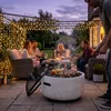 Braciere Relaxdays, Ø braciere 44 cm, parascintille, Anteprima dell’immagine prodotto 2