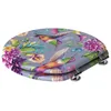 A toilet seat with a hummingbird and floral pattern. Produktbild-Vorschau