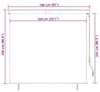 venkovní roleta vidaXL 160x250 cm antracitová Náhled obrázku produktu 7