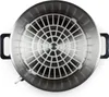 Top-down view of a stainless steel pot with a white plastic insert. Podgląd zdjęcia produktu