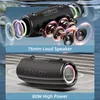 A split image showing a detailed exploded view of a speaker and a full view of the speaker. Produktbild-Vorschau