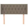 vidaXL Kopfteil mit Ohren Taupe 103x16x78/88 cm Stoff Produktbild-Vorschau 3