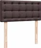 vidaXL Boxspringbett mit Matratze Dunkelbraun 90x200 cm Produktbild-Vorschau 7
